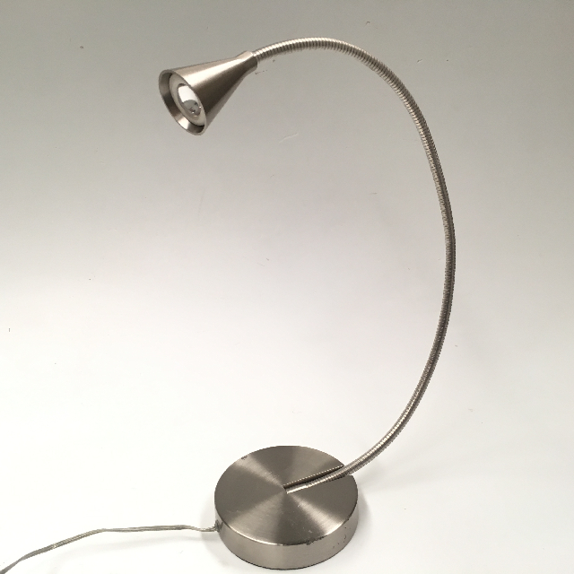 LAMP, Desk Light - Silver Contemp Gooseneck (1)